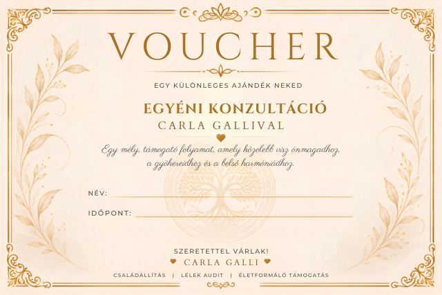 Carla Galli Ajándékutalvány – Egyéni konzultáció