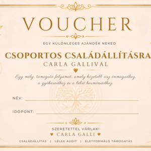 Carla Galli Ajándékutalvány – Csoportos Integrált Családállítás